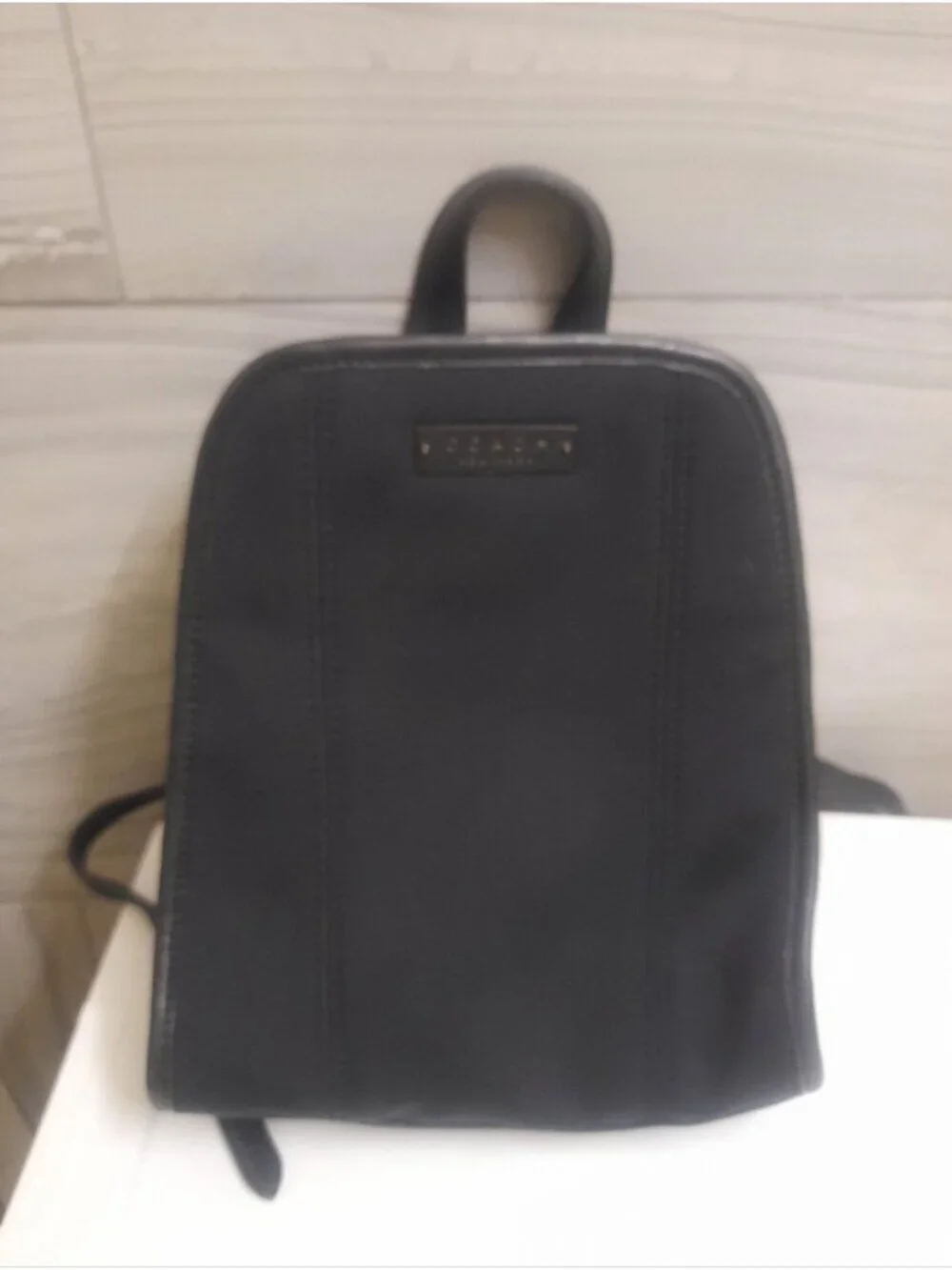 Coach Vintage Backpack Handbag Y2K Neoprene Leather Trim Zip Bag 6215